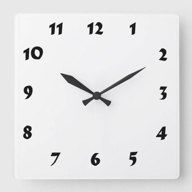Numberbare weiße Uhr (Vorderseite)