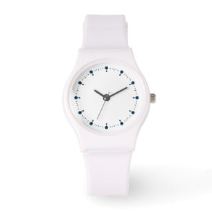 Numberlose Gesichtserkennung mit blauen Punkten Armbanduhr