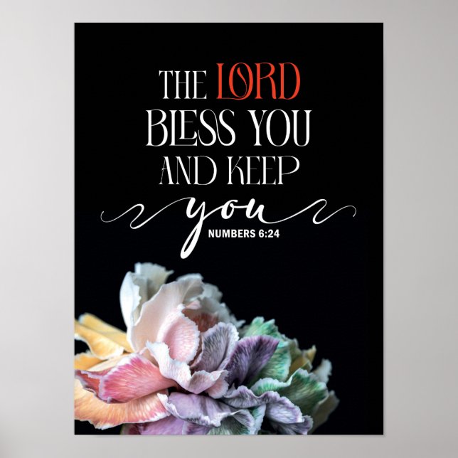 Numbers 6:24 Lord bless you Poster (Vorne)