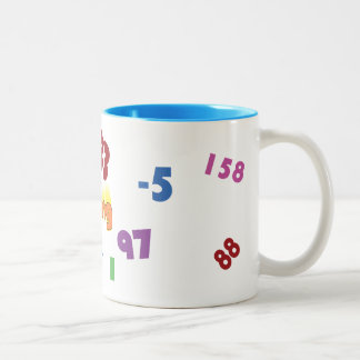 Numberwang-Tasse Zweifarbige Tasse