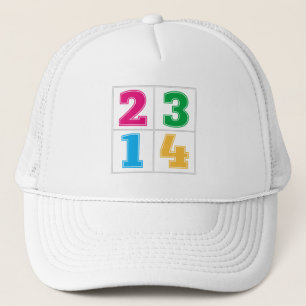 Numerische Reihe 1234 Truckerkappe