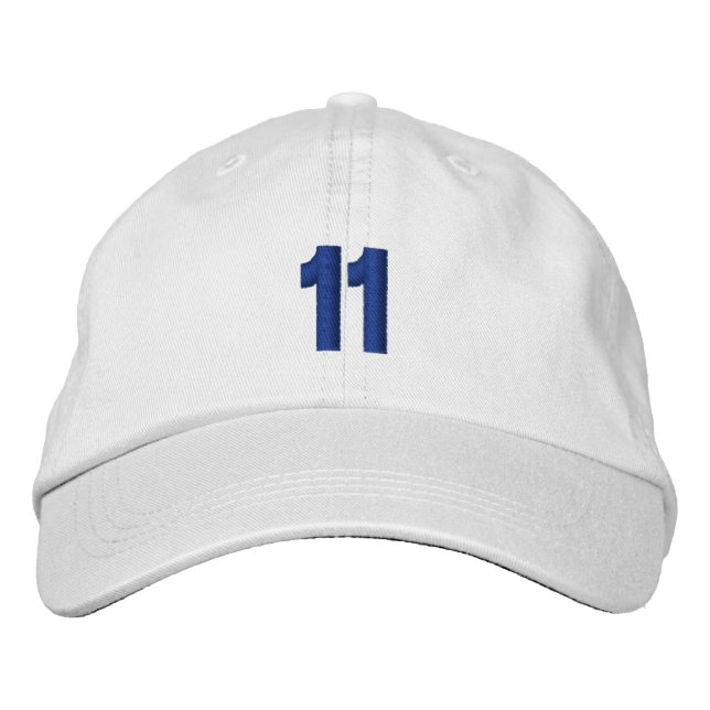 Numéro 11 Casquette ajustable personnalisé (Devant)