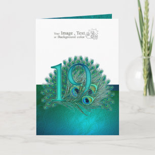 Numéro 19 / âge / années / 19e anniversaire modèle