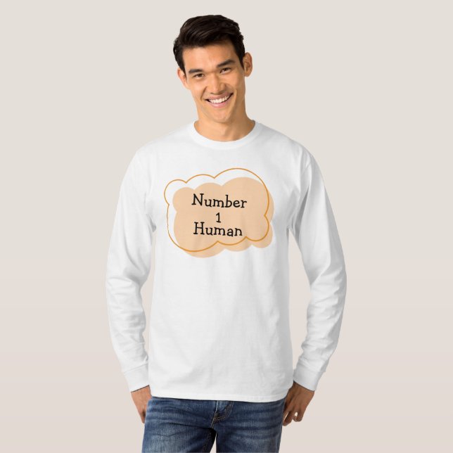 Numéro 1 T-shirt humain (Devant entier)