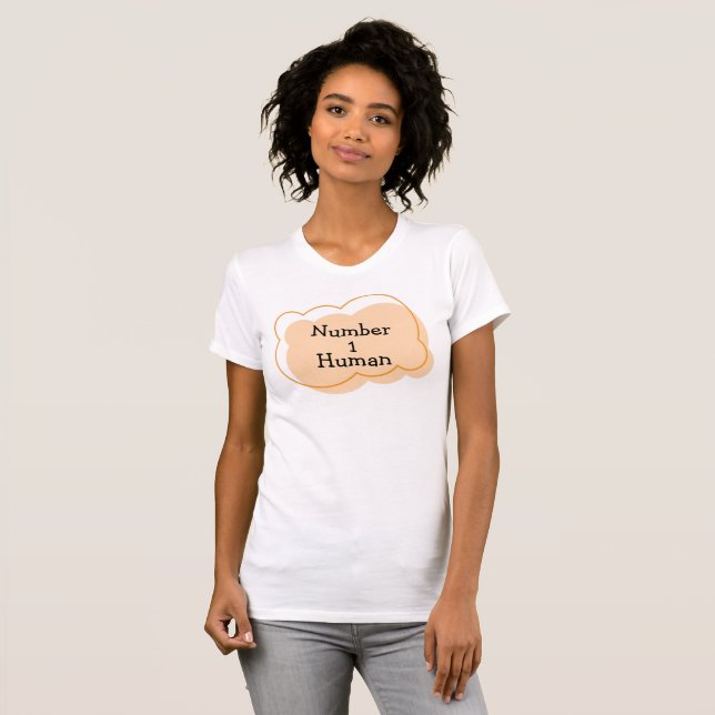 Numéro 1 T-shirt humain (Devant entier)