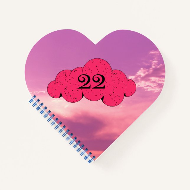 Numéro 22 carnet spiral du journal cardiaque (Devant)