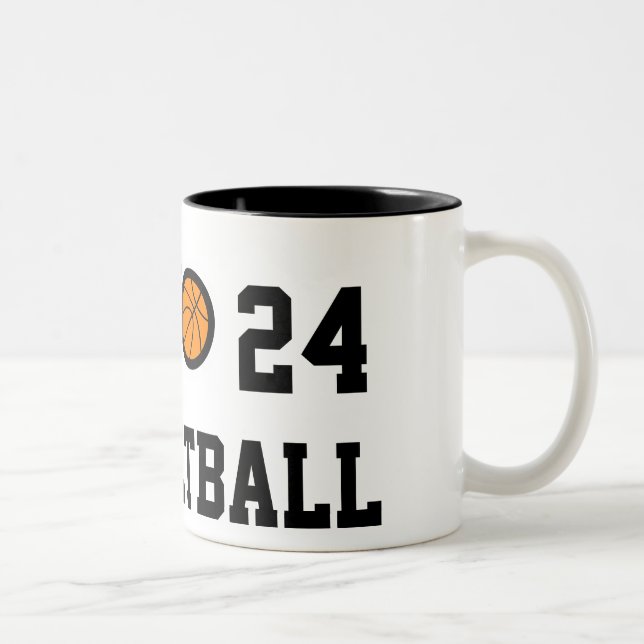 Numéro 24 de la tasse de basket | Personnalisable (Droit)