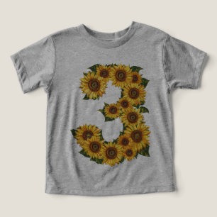 Numéro 3 Tournesols Thème 3 ans Petites filles