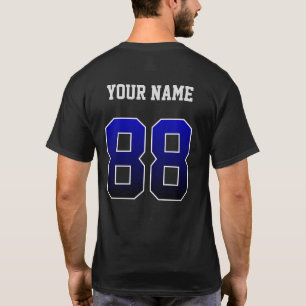 Numéro bleu personnalisé 88 T-shirt personnalisé