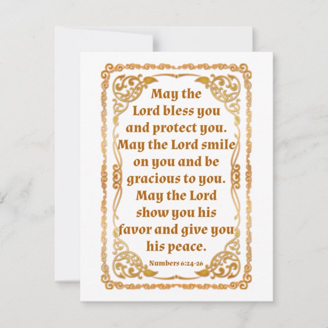 Numéro de carte 6:24-26 (Devant)