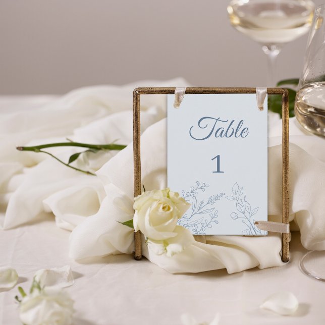 Numéro de carte simple Boho Floral Table (Créateur téléchargé)