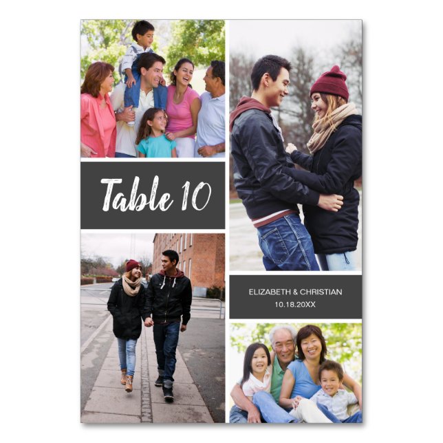 Numéro de la table de Mariage de collection photo  (Par défaut)