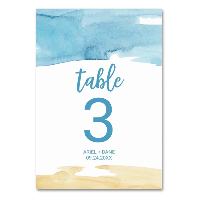 Numéro de la table du sable et de la mer (Par défaut)