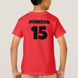 Numéro de sport personnalisé T-shirt