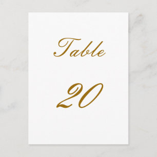 Numéro de table