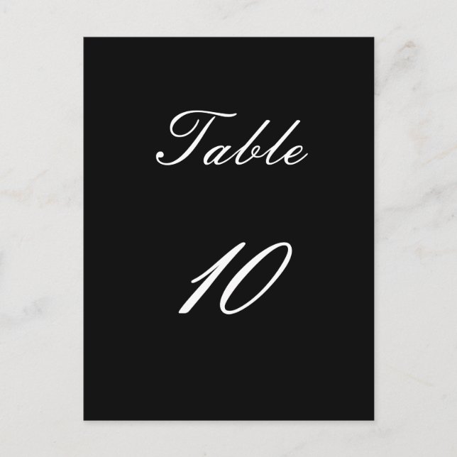 Numéro de table (Devant)