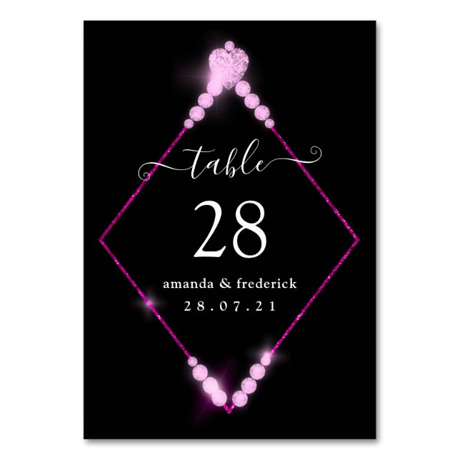 Numéro De Table 60e anniversaire du Mariage de diamant Numéro de t (Par défaut)