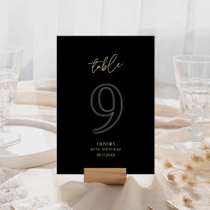 Numéro de table 9 pour les 30 ans de Premium Black
