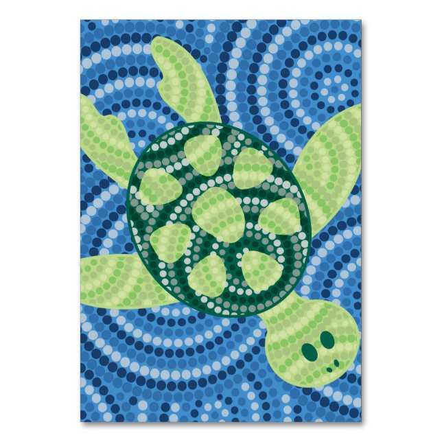 Numéro De Table Aboriginal turtle (Par défaut)