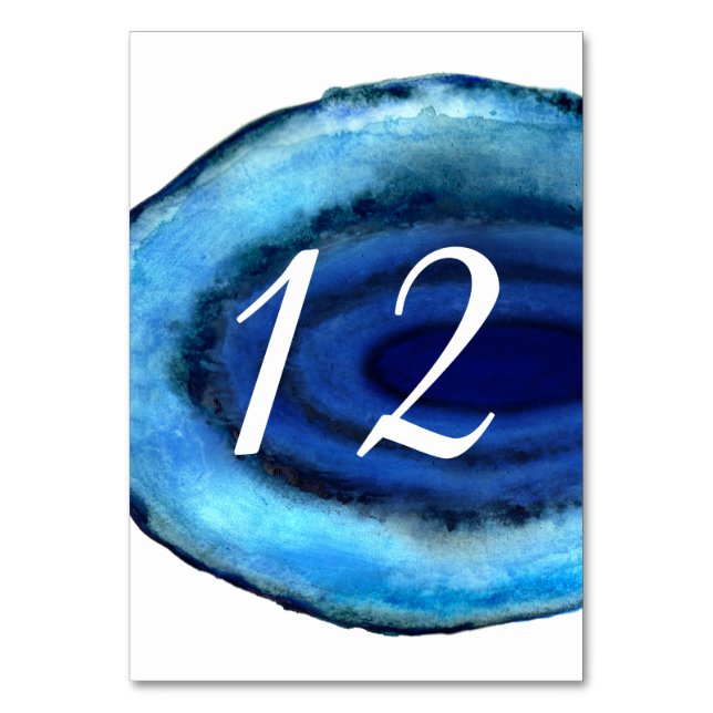Numéro de table Agate Bleu (Par défaut)