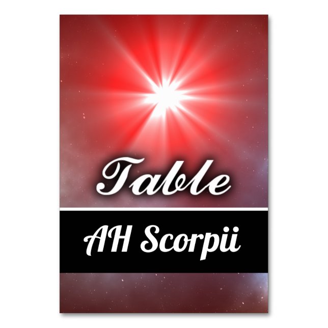 Numéro De Table AH Scorpii (Par défaut)
