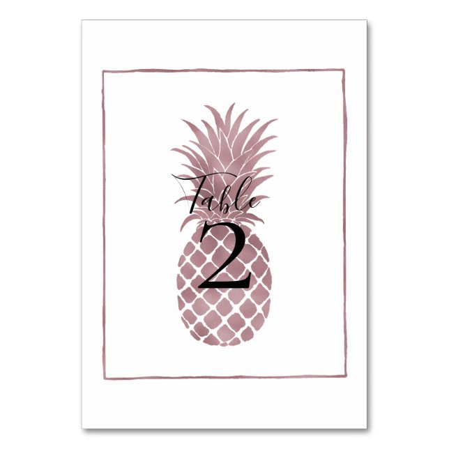 Numéro De Table Ananas rose (Par défaut)