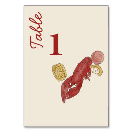 Numéro De Table Aquarelle de la Nouvelle-Orléans