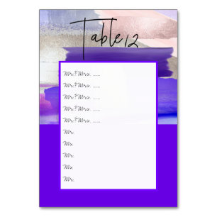 Numéro De Table Aquarelle UlUV Table Nos pin to board