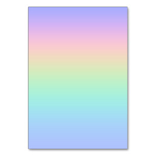 Numéro De Table Arc-en-ciel pastel