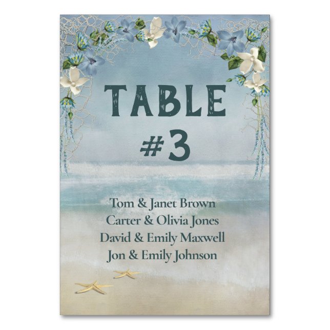 Numéro De Table Arc Floral Bridal Océanique (Par défaut)