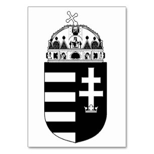 Numéro De Table Armoiries de la Hongrie