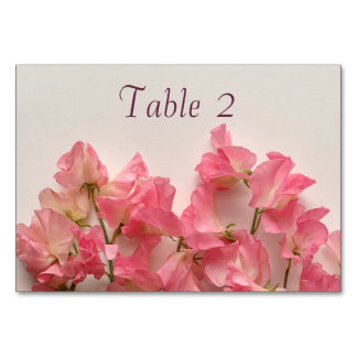 Numéro De Table Arrangement de pois doux