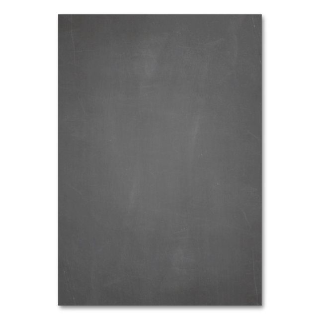 Numéro De Table Arrière - plan Modèle Chalkboard personnalisable (Dos)