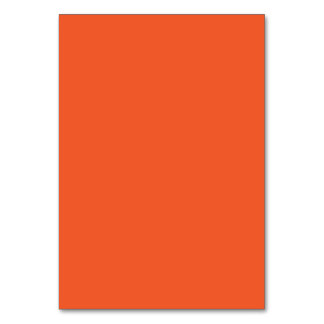 Numéro De Table arrière - plan orange avec