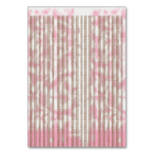 Numéro De Table arrière - plan rayé rose et blanc