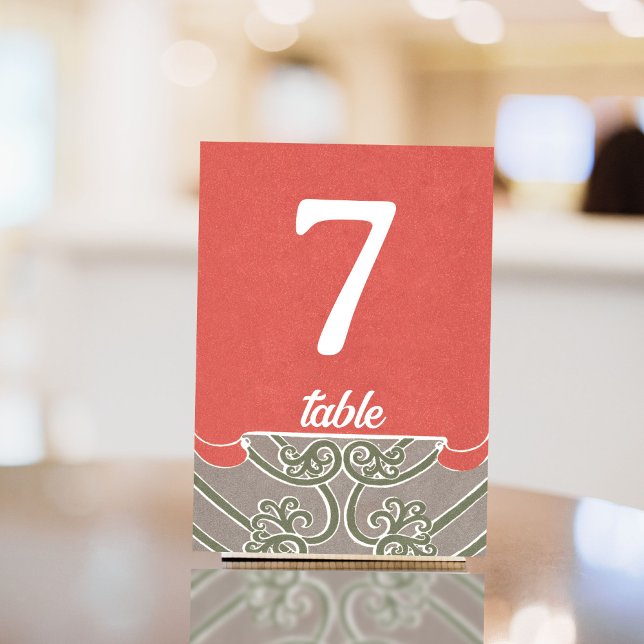 Numéro De Table Art Nouveau Calla Lily Élégance (Créateur téléchargé)