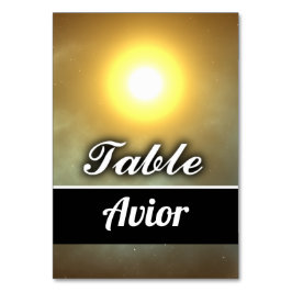 Numéro De Table Avion