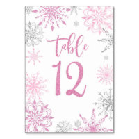 Baby shower de flocons d'argent rose douze