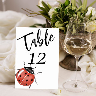 Numéro De Table Baby shower Ladybug mignon