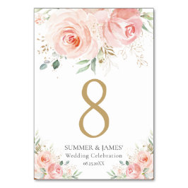 Numéro De Table Baby shower nuptial Mariage floral