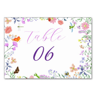 Numéro De Table Baby Shower Petite Coccinelle Personnalisé
