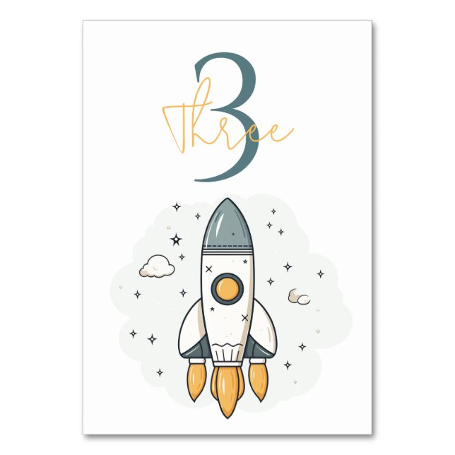 Numéro De Table Bateau en roquette beige pastel doux (Par défaut)