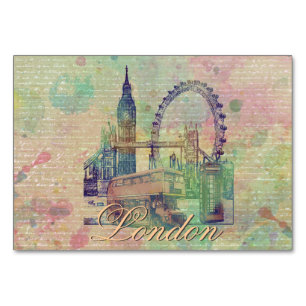 Numéro De Table Beau site tendance de Londres Vintage