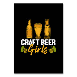 Numéro De Table Beer Drinker Craft Beer Girls Birthday