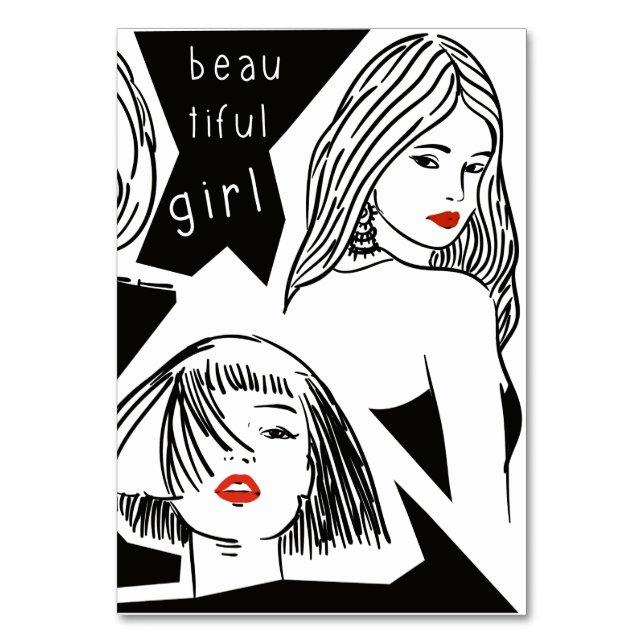 Numéro De Table belle fille (Par défaut)