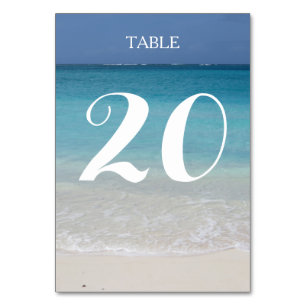 Numéro De Table Belle plage Turks and Caicos Photo