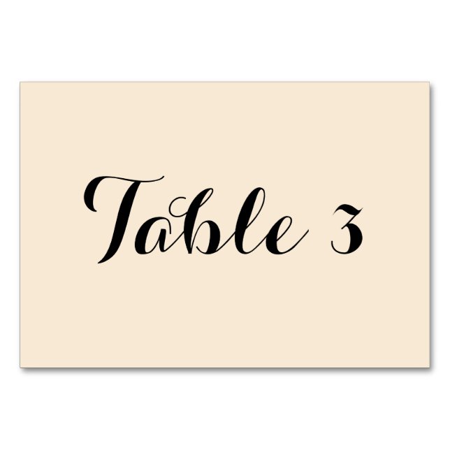 Numéro De Table Blanc antique numérique (Dos)