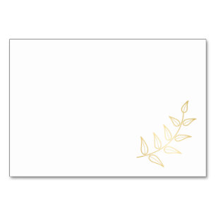 Numéro De Table Blank Elegant Gold Laurels