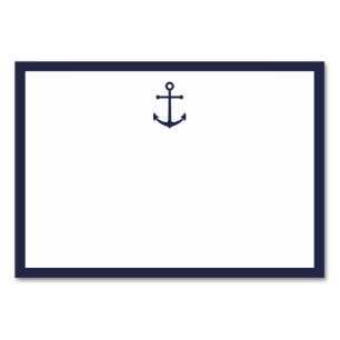 Numéro De Table Blank Nautical Marine Bleu Ancres souhaits Mariage