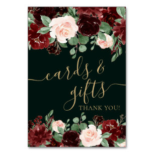 Numéro De Table Bloom rustique   Terracotta et Marsala Red Gift